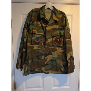 VTG US Military Air Force Jacket Small Camo Cold Weather Field Coat 251st CMBT